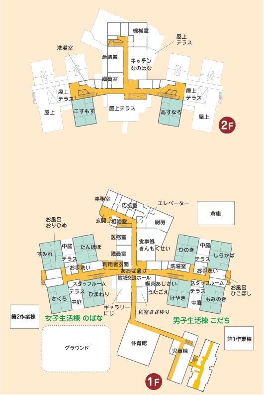 施設のフロアマップ
